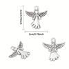 10/30/50pcs Angel Guardian Angel Talisman Alloy Wings Double Sided Jewelry Making Talisman Christmas Earrings Necklace Bracelet Supplies Crafts