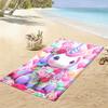 1Pc Women Tropical Flower Beach Sarong, Quick-Drying Absorbent Large Beach Blanket, Lightweight Cover Up, Stylish Summer Accesso