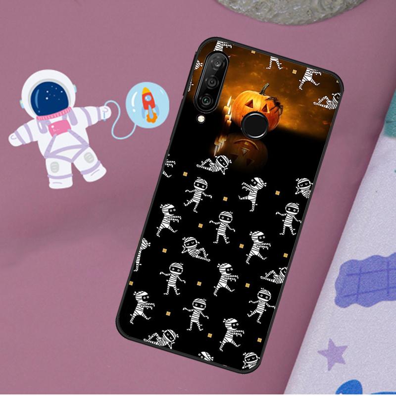 Halloween Pumpkin Ghost Mummy For Huawei Nova 11i 7i 8i 12i 12s Y73 Y70 Y90 Y60 Y72 Y61 Y91 9 10 SE P40 Lite P30 Pro Case