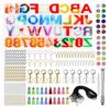 DIY Epoxy Resin Crystal Letter Silicone Set for Key Pendant Crafting