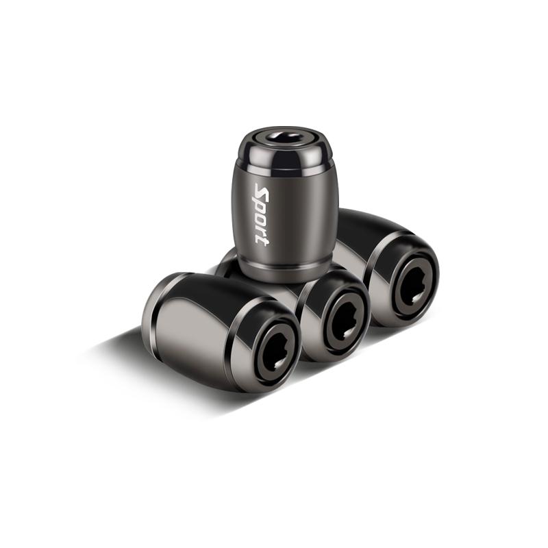 4Pcs/Set HAUSNN Anti-Theft Tire Valve Stem Caps for Car Trucks Motorcycles Valve Stem Cap Dustproof Seal Lock Tight Fit