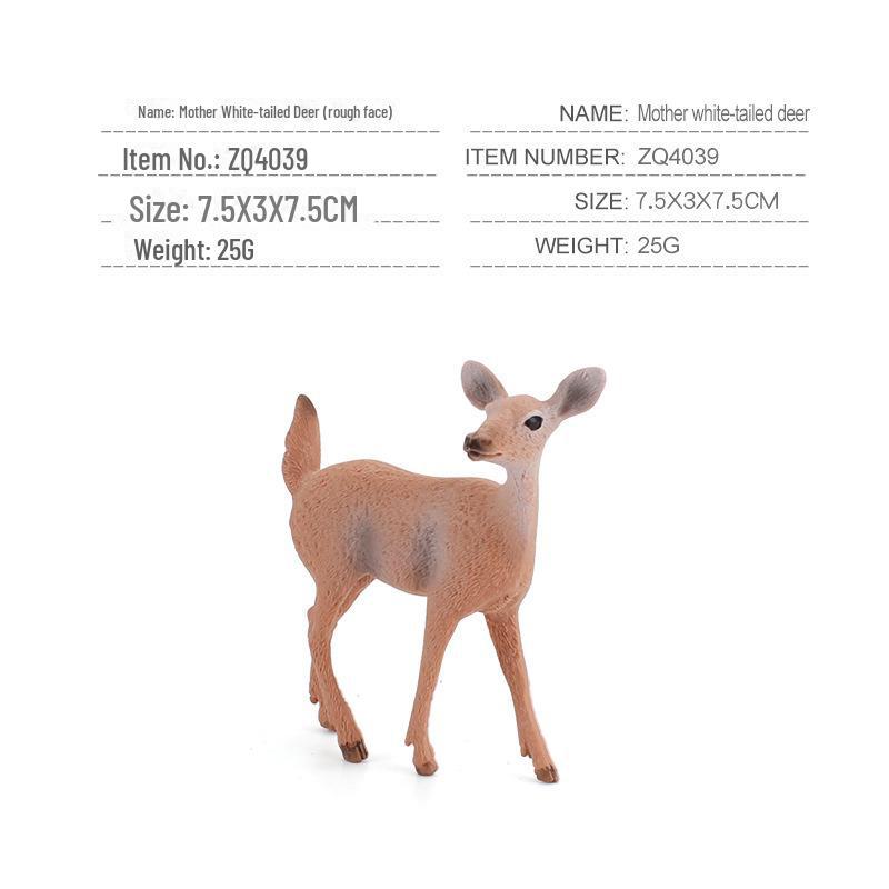 "Forest Animal Series: Beaver, Anteater, Squirrel, Monkey, Rabbit, Deer, Fox Models for Cross-Border Export"