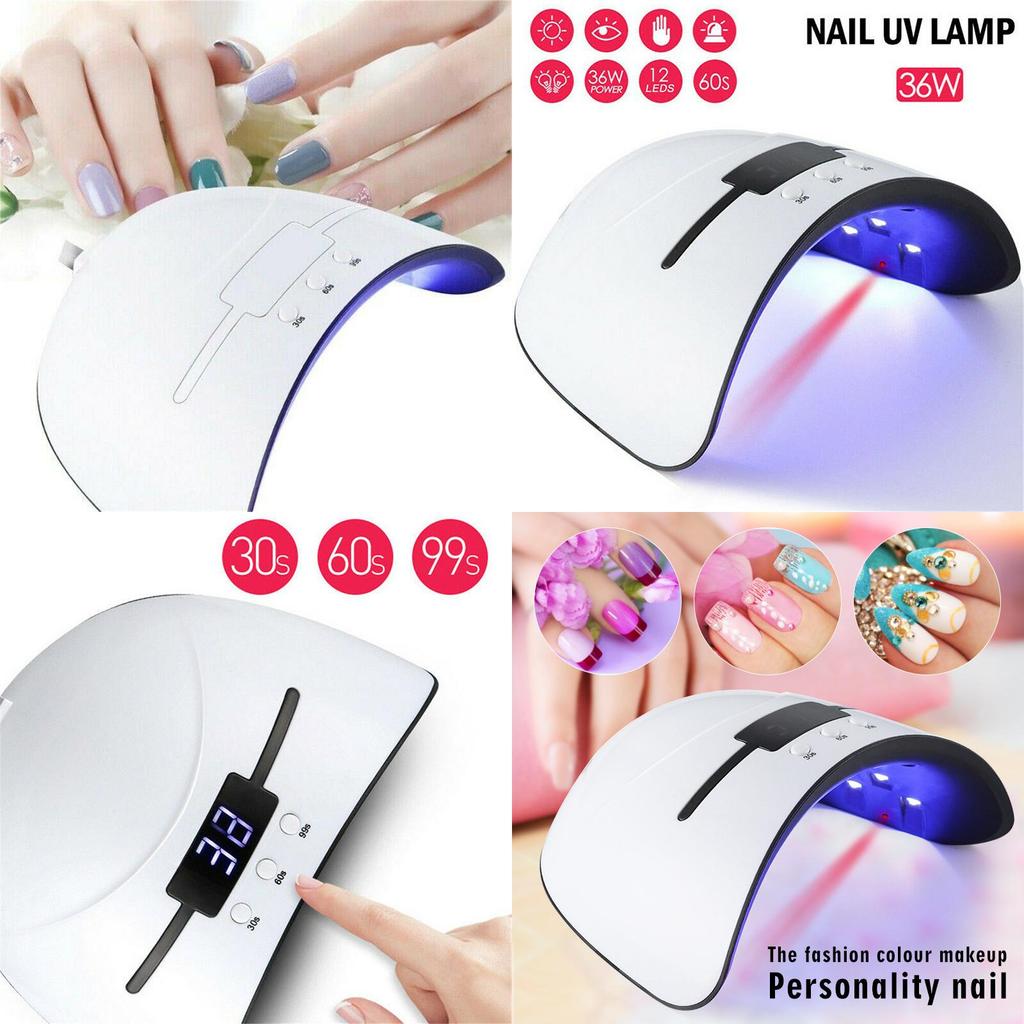 Luxurious 36w Nail Polish Dryer Uv Led Lamp With Advanced Timer For Perfect Manicure