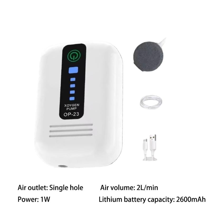 Portable Aquarium Air Pumps,Fish Tanks Air Bubbler,Adjustable Quiet Powerful Oxygen Aerator Pumps for Fish Tanks