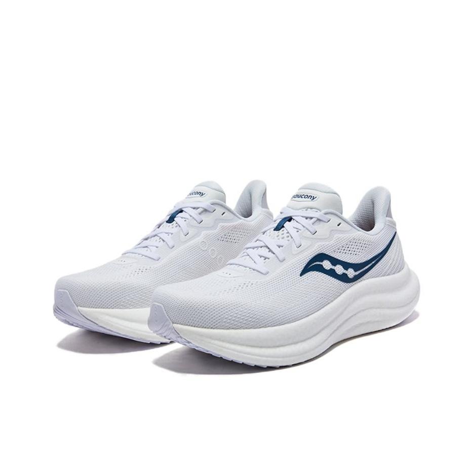 Saucony Triumph 23 Hare Ho Comfortable Versatile Running Shoes Unisex Running Shoes White Blue S31023-558