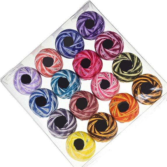 Crochet Cotton Yarn Balls Cross Stitch Needlepoint Hand Embroidery Knitting Threads