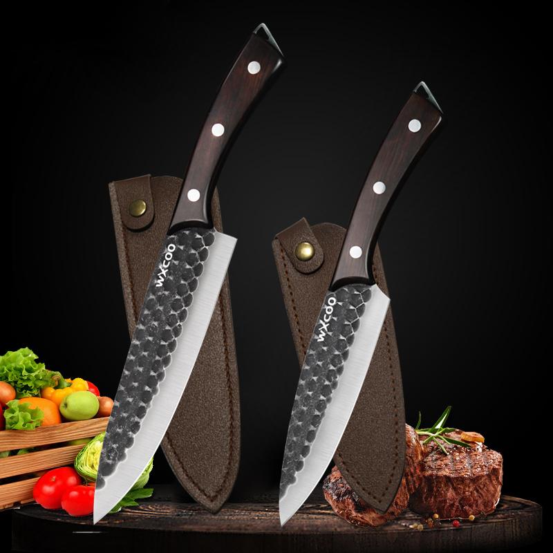 Utility Knives for Home Kitchens Stainless Steel Professional Chef Knife Fish, Meat and Vegetable Slicing Knife with Cover