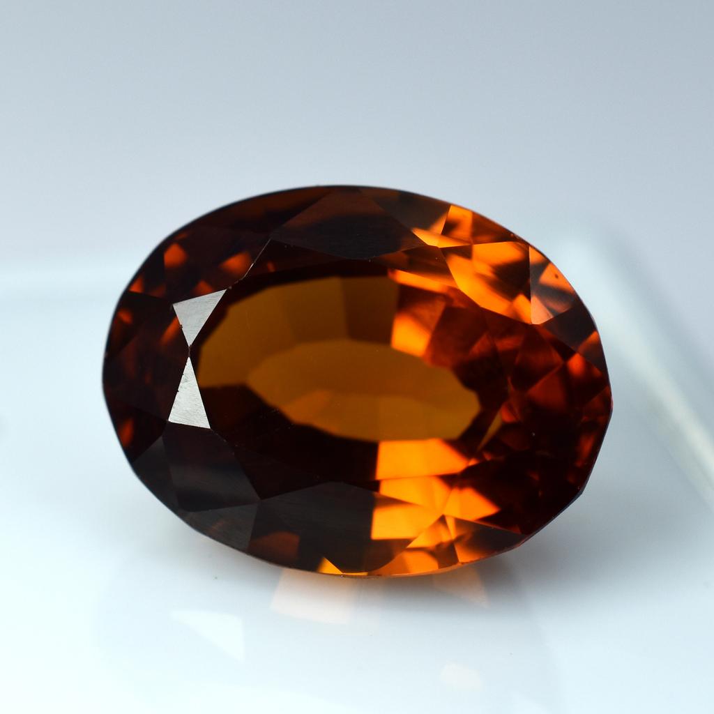 NATURAL Orange Sapphire Oval Cut 10.5 Ct Ring Size Loose Gemstone CERTIFIED an-435-k