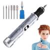 Professional Electric Nail Drill Machine Cordless Rechargeable 4 Speed Portable Efile for Thick Toenails Home Salon