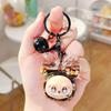 Acrylic Oil-Filled Cartoon Bow Knot Keyring Bag Charm Gift
