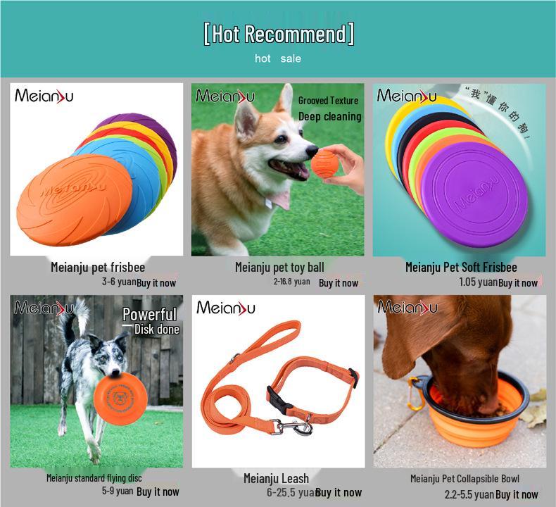 Meianju Non-Slip Splash-Proof Pet Travel Bowl - Spill-Resistant for Dogs & Cats