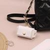 Unique PU Leather Rings Pouches for Proposal Portable Miniature Wedding Band Storage Case with Dog Collar Feature