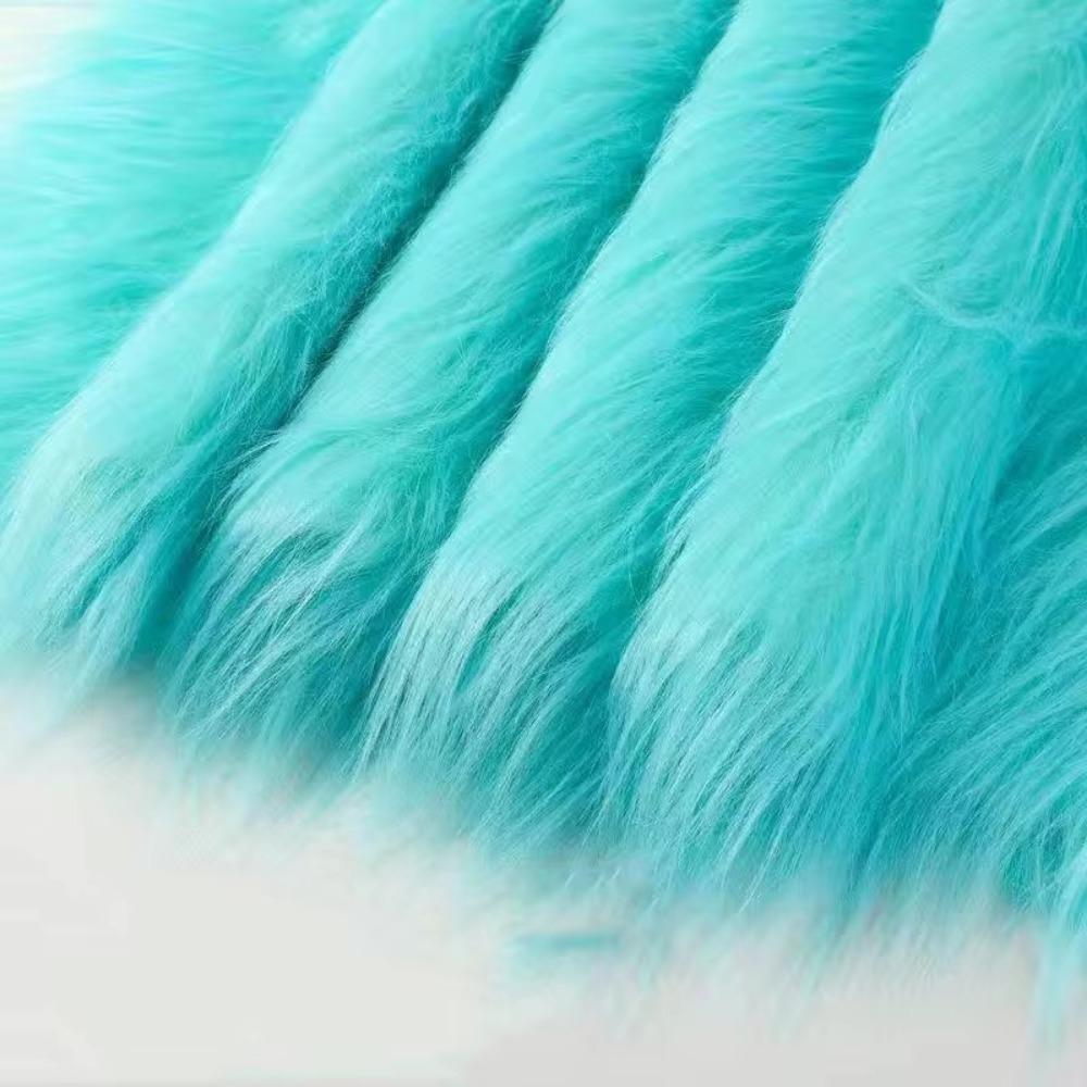 1,8M Zuschneide Stoff Plüsch Nähen Kostüm Streifen DIY Kunstpelz Band Bänder Heimdeko