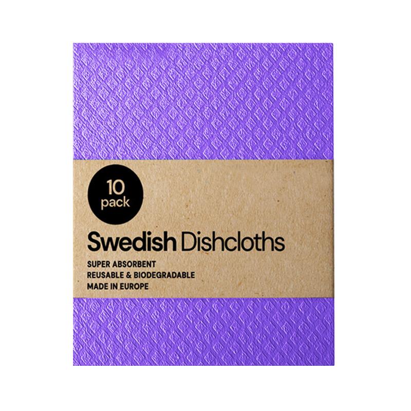 10Pc Dishcloth Magic Cleaning Cloth Kitchen Absorbent Rag Towel Cellulose Swedish Dishcloth Wood Pulp Sponge Reusable Dish Cloth