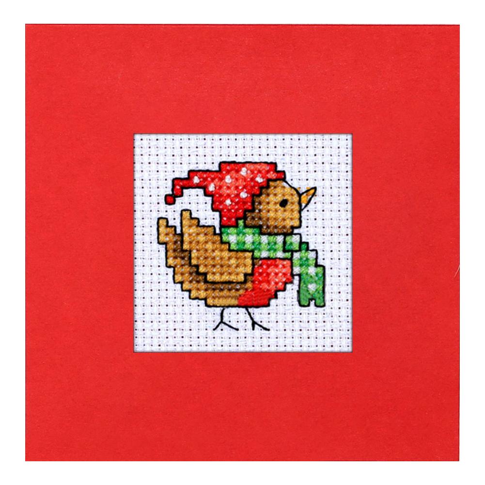 Kit de Carte de Vœux Point de Croix DIY Carte de Noël Kit Point de Croix Carte de Noël Kit de Modèle Point de Croix Ensemble pour Noël