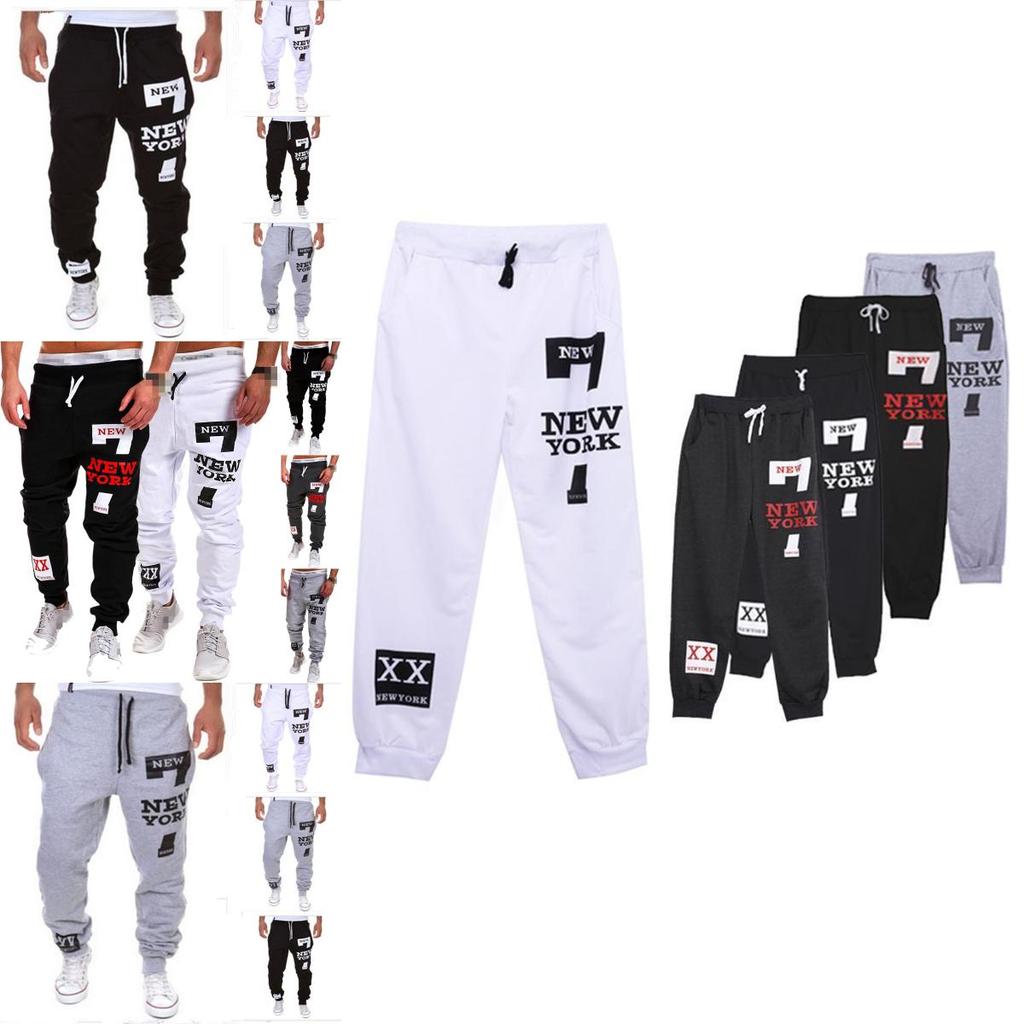 Mens Tracksuit Sport Gym Slim Fit Skinny Jogging Pants With Soft Polyester Material