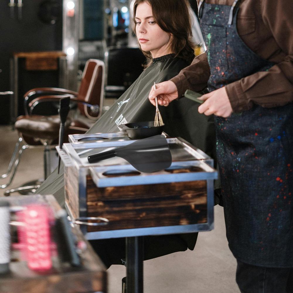 Reusable Hairdressing Shield Cover Handheld Hair Dyeing Protector Haircut Face Mask  Barber