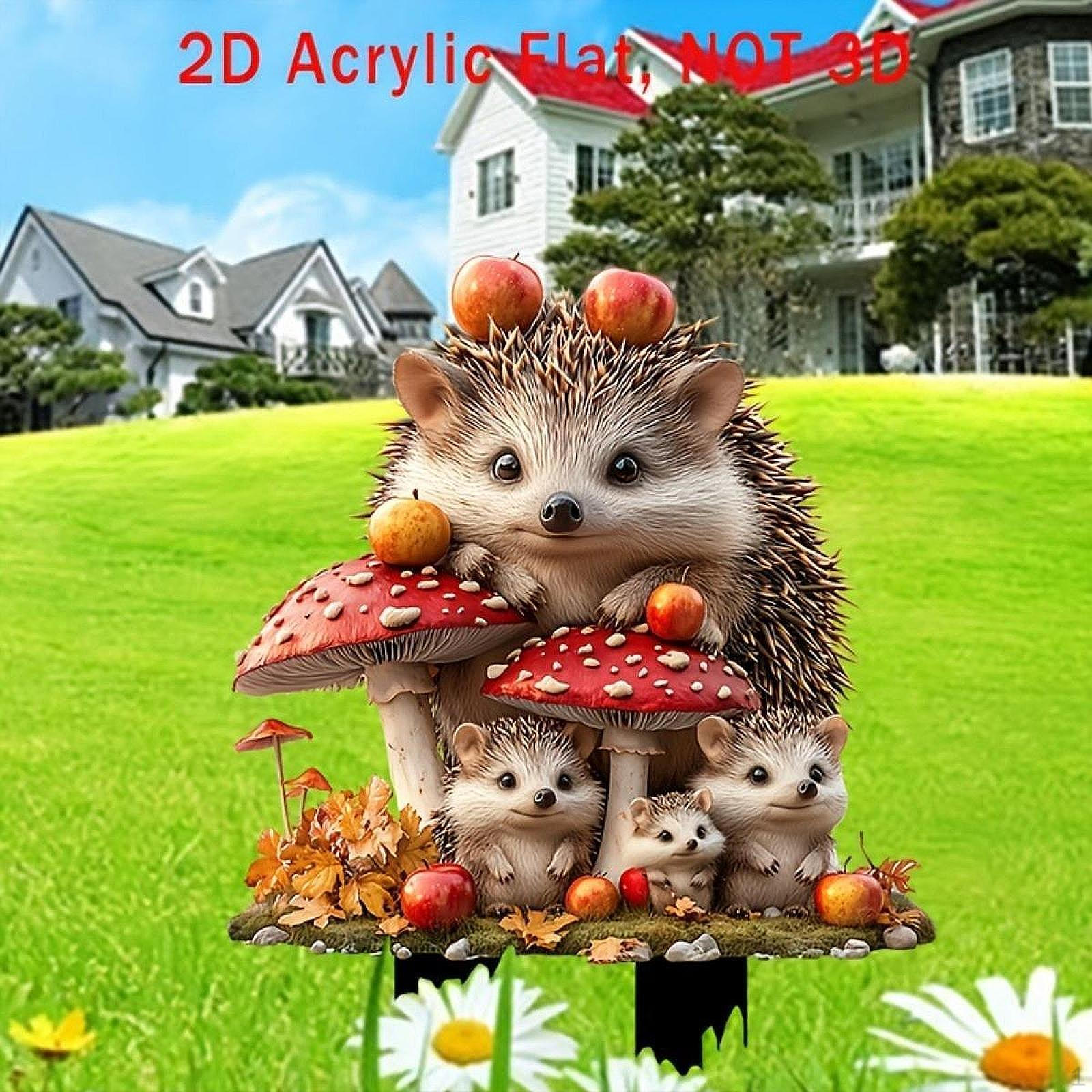 

2D Акриловый Садовый Колышек Украшение Декор Табличка для Вечеринки Балкона Фестиваля Style B