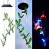 Led Hummingbird Colorchanging Solar Wind Chimes Yard Home Garden Lights Decor