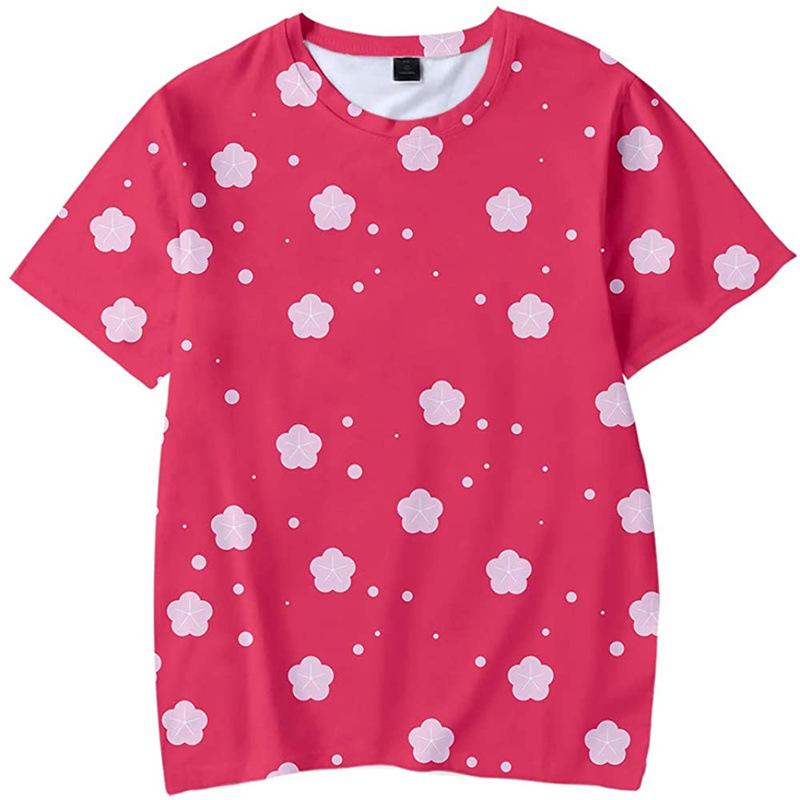 Letní nové 3D tištěné tričko s krátkým rukávem pro muže a ženy s kulatým výstřihem, tričko s motivem anime série Ghost Extinction