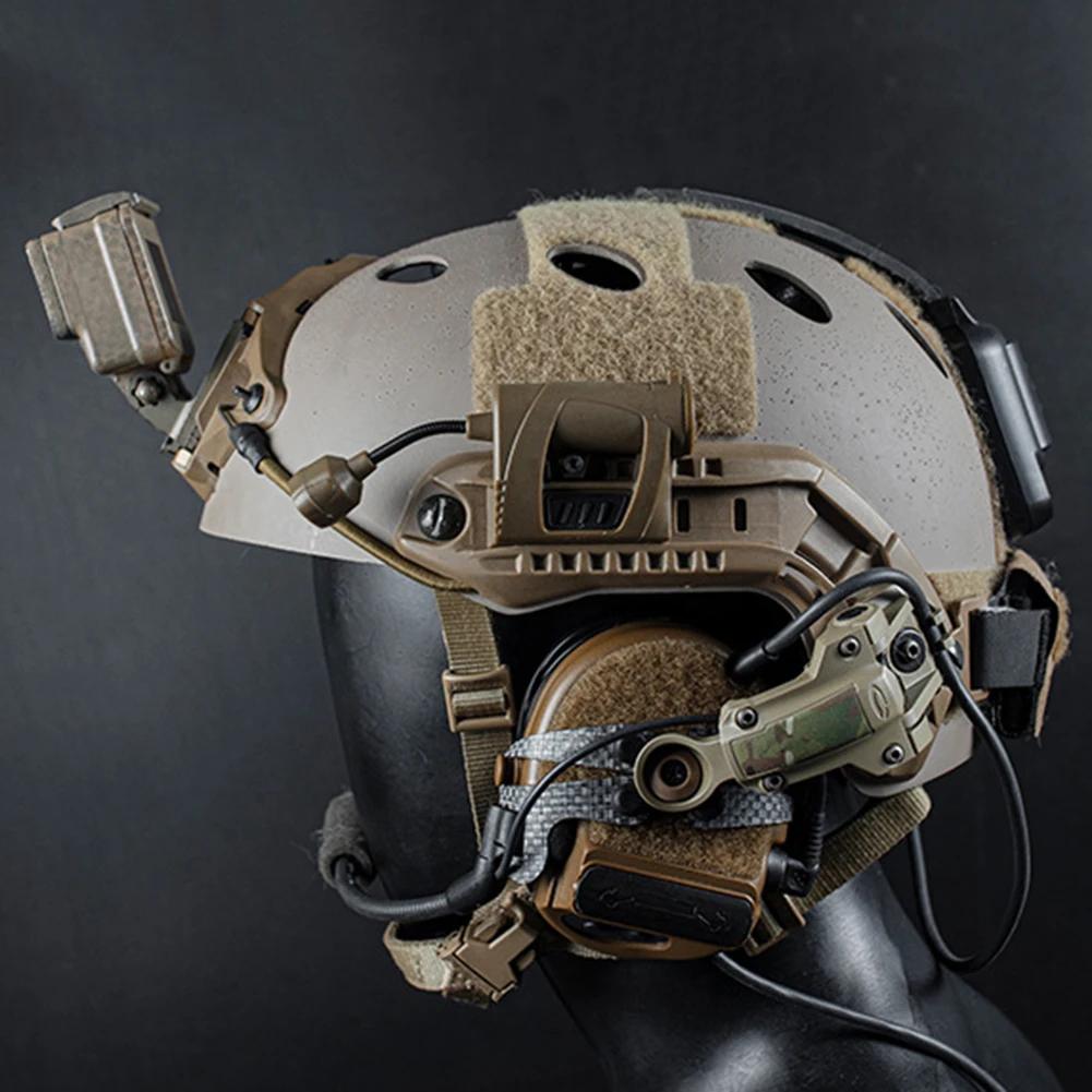 Tactical Helmet Light MPLS Military Helmet Flashlight 3 Modes LED Charge Helmet Lamp Nylon Energy-saving for Hunting Camping
