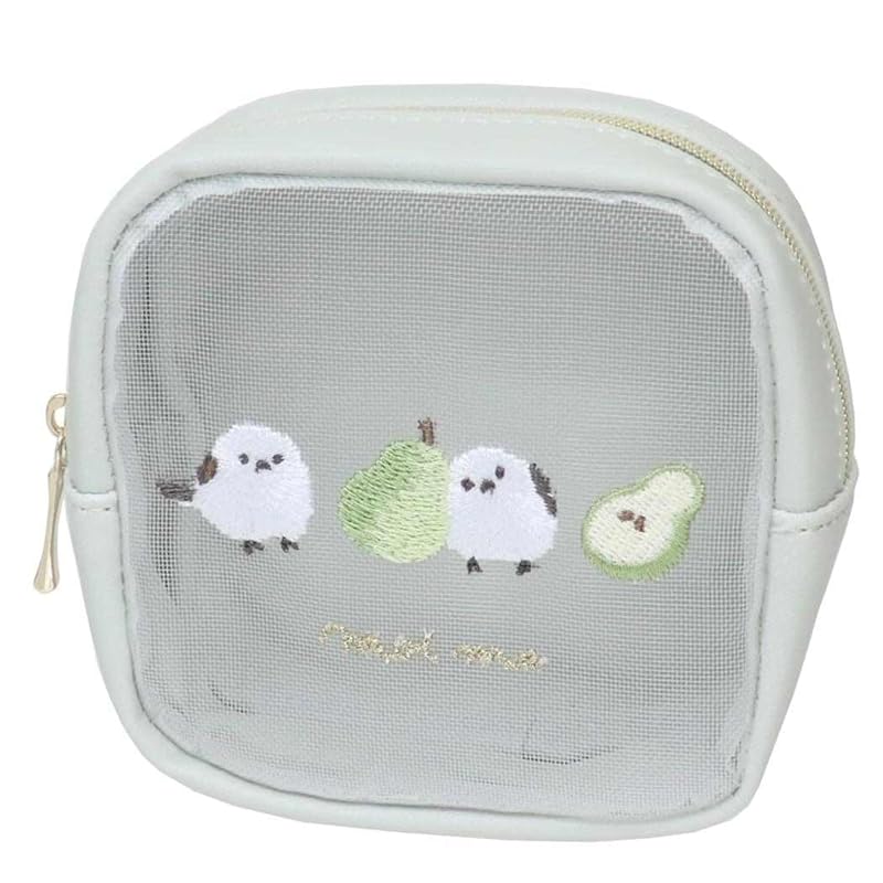 

Moimy mesh mini pouch Shimaenaga animal