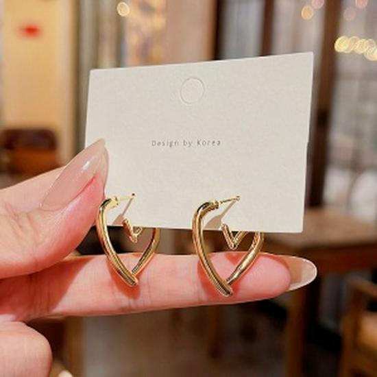 Special Offer: Luxury Korean-Style Heart Stud Earrings for Women