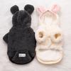 Cute Bear Ear Winter Dog Hoodie Soft Warm Dogs Coat Jacket Thickened Comfortable Puppy Plush Sweater for Cat Dogs