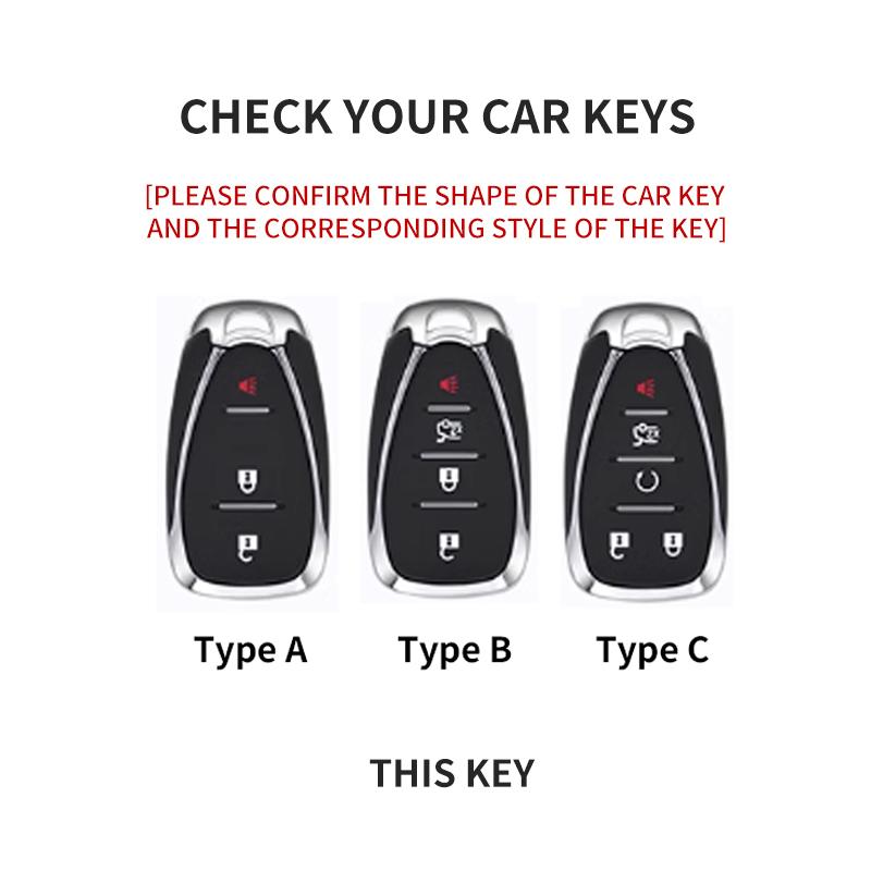 Suede Car Key Case Cover For Chevrolet Chevy Malibu Camaro Cruze Traverse Spark Equinox Sonic Volt Key Protective Shell Keychain