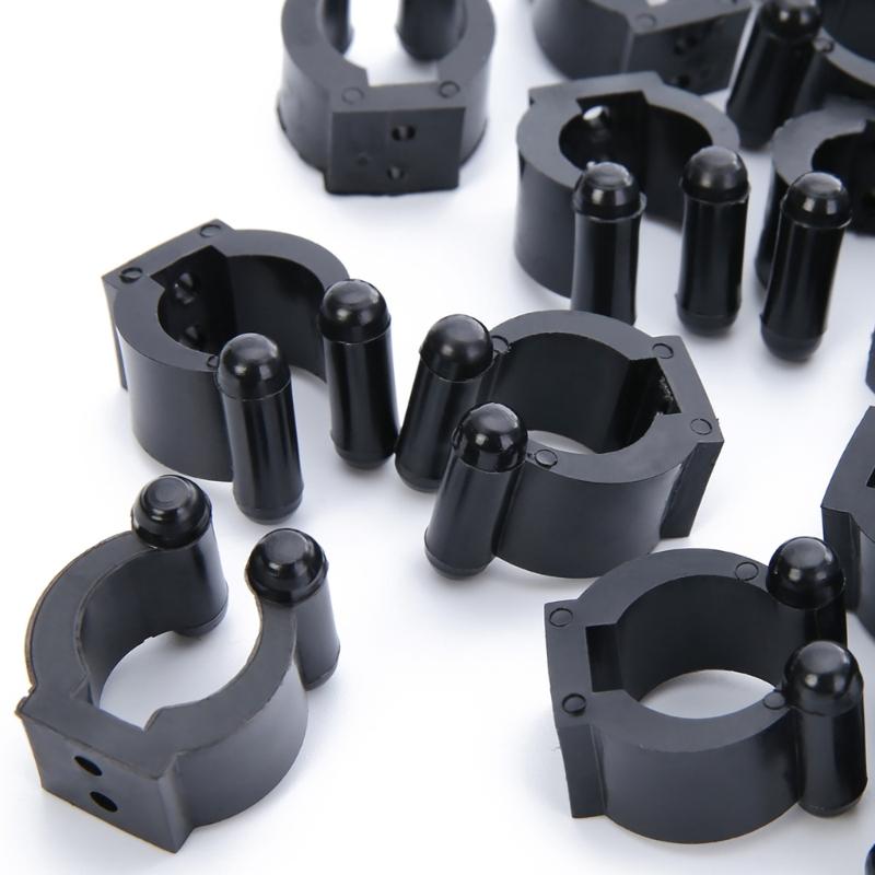 20 Stück Angelrutenhalter-Clips Billard Pool Queue Clips Kunststoff Angelruten-Clips Snooker Queue Fixierclips Langlebig