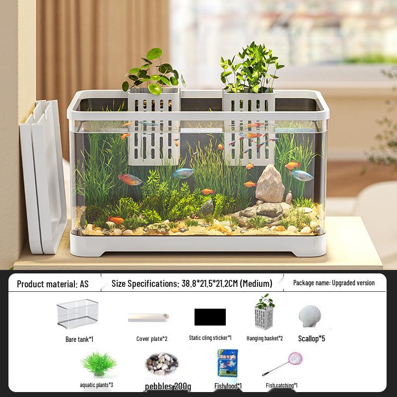 

Компактний екологічний акваріум 2025: Система фільтрації та оксигенації «Все в одному» для золотих рибок – Повний набір