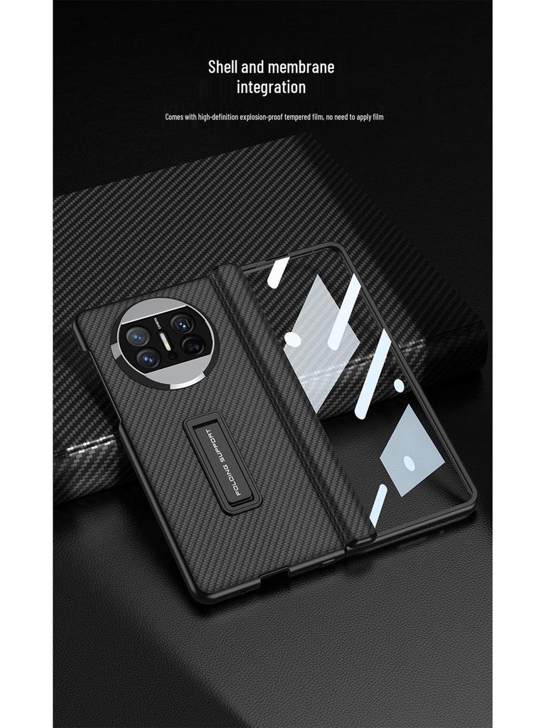 Huawei Mate X3 Leather Foldable Bracket Case: Full Coverage, Drop-Proof Protection