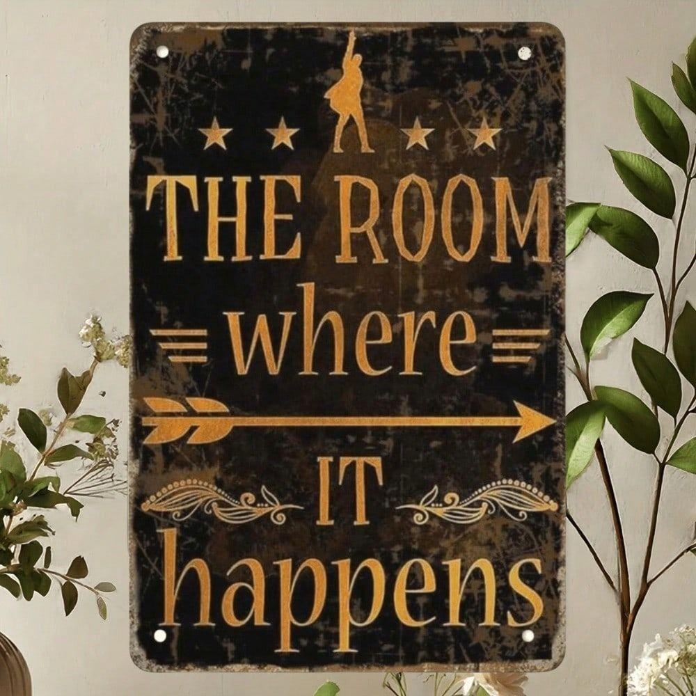 Vintage Metal Poster Alexander Hamilton Quote Farmhouse Wall Art Decor 20x30 cm