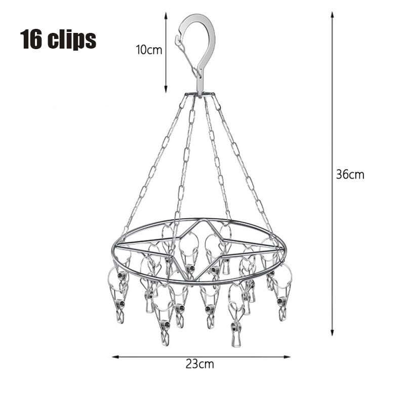 

Anti-wind Bra Sock Drying Rack Stainless steel Anti-drop Balcony Drying Bra Socks Holder Organizer Sock Clip Towel Shelf Hook