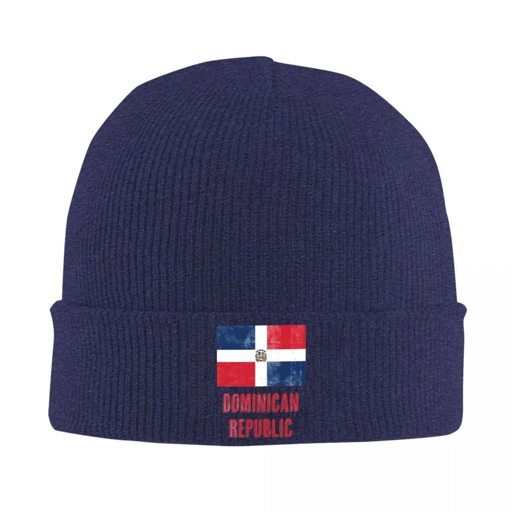 Flag Of Dominican Beanie Hats Republic Grunge Bonnet Hats Men Women Trendy Kpop Knitting Hat Winter Custom Elastic Caps
