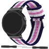Nylon Strap for Garmin Forerunner 235 735 230 220 630 620 Stripe Stitching Color Watch Band for Approach S20 S6 Wriststrap Bracelet Metal Connectors
