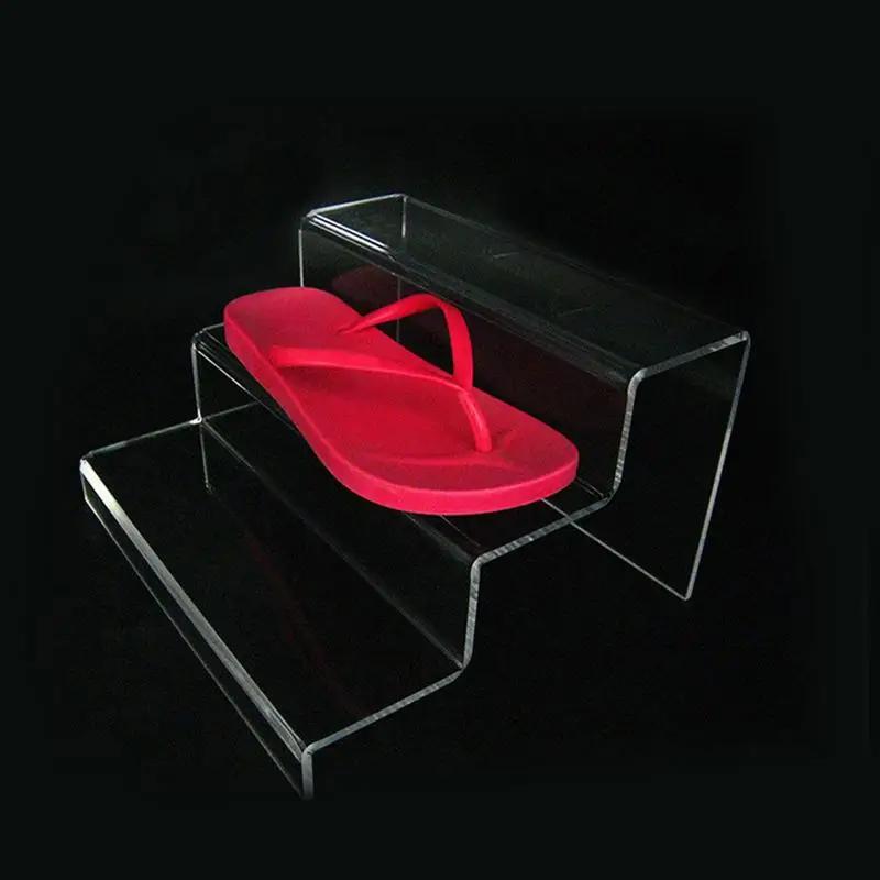 2/3 Steps Ladder Acrylic Display Stand Action Figures Toy Model Stand Riser Clear strong Shoes Display Stand Shelf Home Decor
