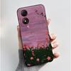 Casing For ZTE Blade A34 / A54 4G Phone Case Shell Aesthetic Cute Cat Astronaut Soft TPU Silicone Black Protective Cover Bumper