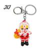 Decorative Handbag Charms Handmade Christmas Beaded Keychain, Xmas Tree Wreath Gift Box Bell Key Ring Santa Keyring, Backpack Hanging Decor for Party
