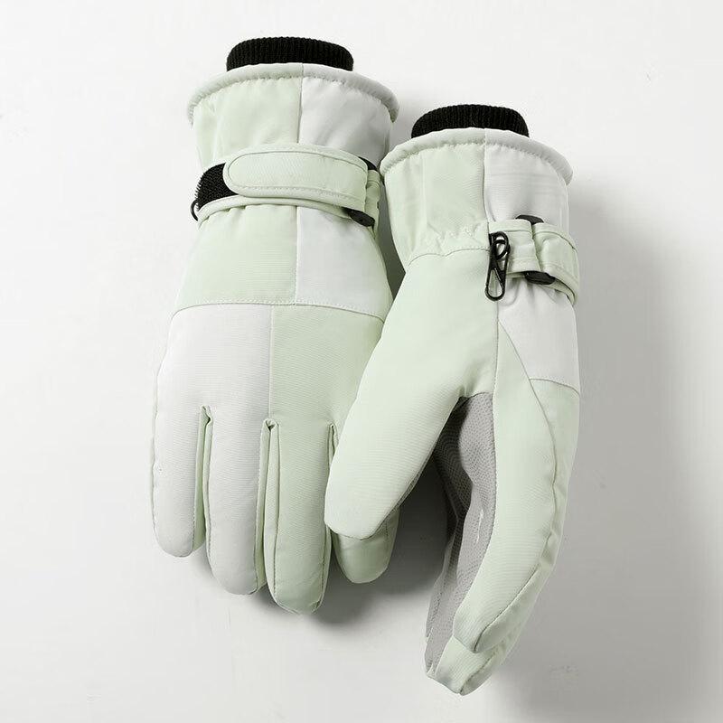 

Unisex Winter Waterproof Ski & Cycling Gloves Block Pattern - Women