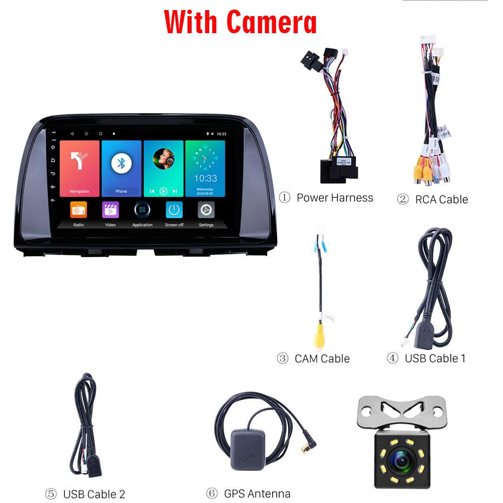 icreative Car Radio for Mazda CX5 2012-2016 2 Din Android Car Stereo Navigation GPS WIFI FM BT Multimedia Video Player Head Unit