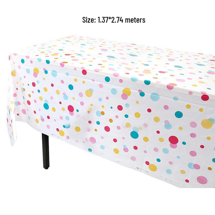 Kids' Party Disposable Tableware: Birthday Tablecloth, Cake Plates, and Dessert Table Decor