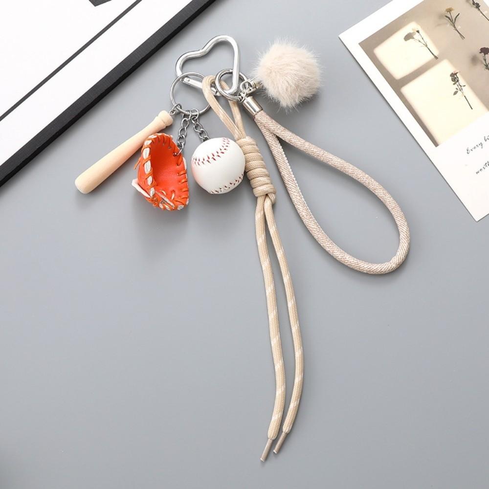 Stylish Design Baseball Braid Rope Pendant Hanging Chain Braided Bag Charm  Handbag Accessory