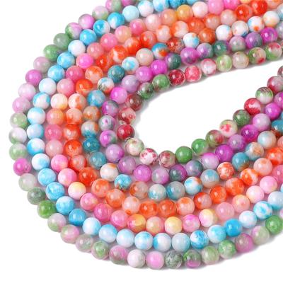 8mm Naturstein Perlen Persia Jade Synthetische Runde Lose Spacer Perlen Für Halskette Armband DIY Schmuck Machen