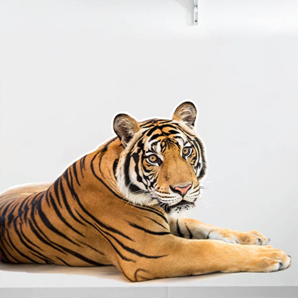 Realistic Big Tiger Wall Sticker for Kids Room Bedroom Home Wall Decoration Removable Decorative Art