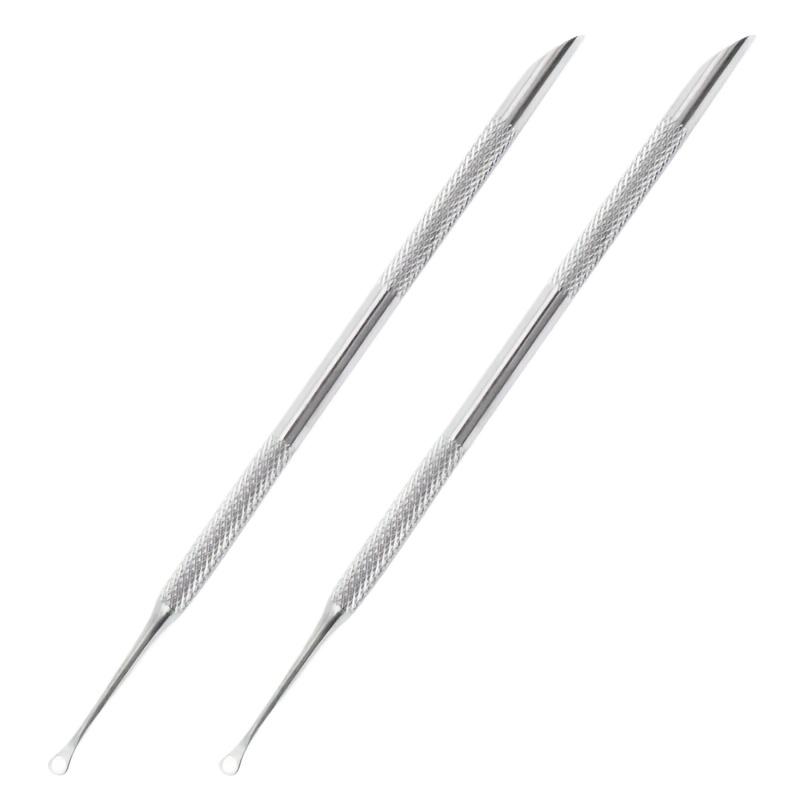 Xiaomi 2pcs Professional & Use Double-Headed Angled Stainless Steel Nail Tool Precision Trimmer & Cuticle Care with Dead Skin Remover