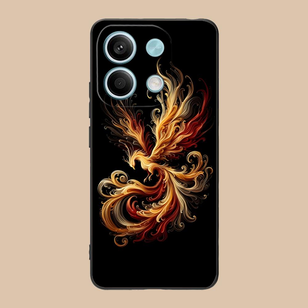 Luxury Phoenix Mobile Cell Phone Case for Xiaomi 15 14 13 12 Mi 11 T Ultra Lite Pro S X 5G Colorful Printing Cover Cover Luxury