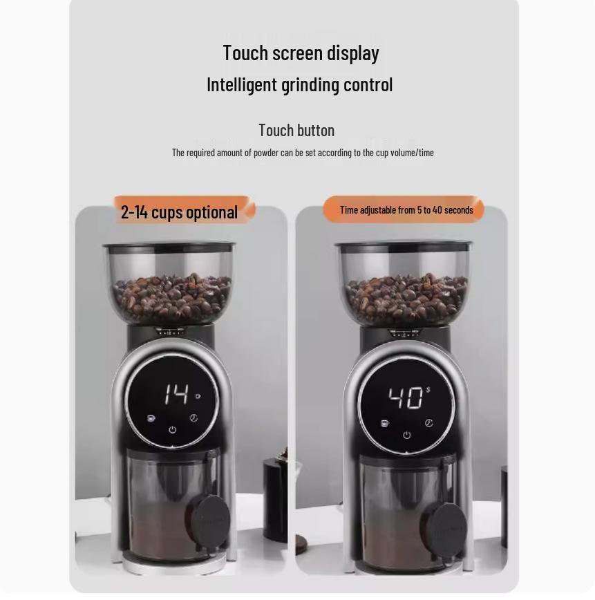 Adjustable Coarseness Italian Pour Over Commercial Coffee Grinder - Minimalist Style