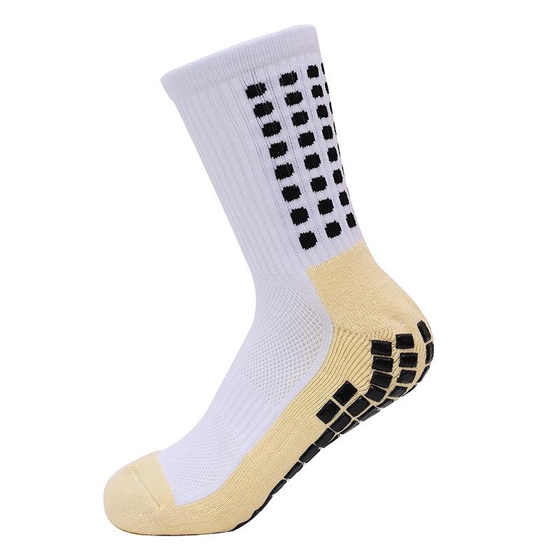 

Anti-Slip Mid-Calf SoccerGrip Professional Soccer Socks - Wear-Resistant Sports Gear Children 30-37 белый