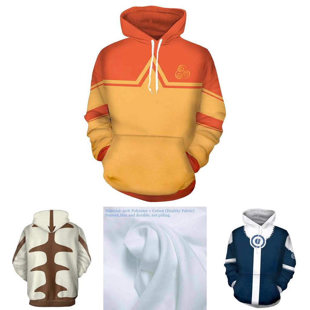 Luxuriöser Avatar Der Letzte Luftbändiger Hoodie Cosplay Kostüm Sweatshirt Für Ultimativen Komfort